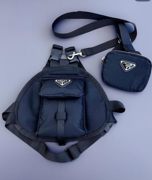 Bag (with little bag) with leash